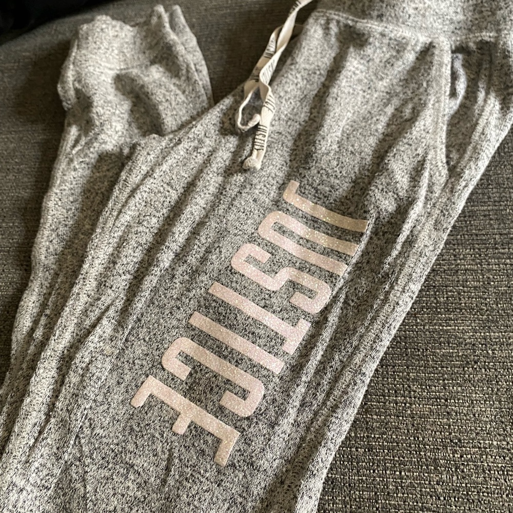 Justice Kids Gray Joggers